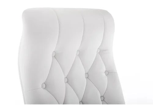 Компьютерное кресло Osiris white / satin chrome 15425 Woodville, белый/экокожа, ножки/металл/хром, размеры - ****620* фото 7