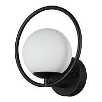 Бра Oportet 2787-1W F-promo белый 1 лампа, основание чёрное в стиле современный 