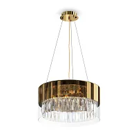 Люстра подвесная Wonderland MOD313PL-04G Maytoni прозрачная на 4 лампы, основание золотое в стиле модерн 