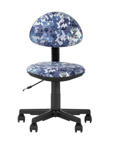 Кресло детское УМКА абстракция синяя Prisma 780 УТ000021837 Stool Group, синий/текстиль, ножки/полимер/чёрный, размеры - ****525*590 фото 2
