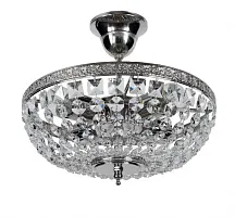 Люстра потолочная хрустальная Favola E 1.3.30.101 N Arti Lampadari прозрачная на 4 лампы, основание никель в стиле классика ампир 