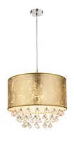 Светильник подвесной AMY 15187H3 Globo золотой 1 лампа, основание хром в стиле современный 