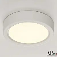 Светильник накладной LED Ingrid 3322.LDY6004M/6W/4K Arte Perfetto Luce белый 1 лампа, основание белое в стиле модерн круглый