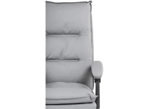 Компьютерное кресло Fantom light gray 15573 Woodville, серый/экокожа, ножки/металл/хром, размеры - *1240***610* фото 9