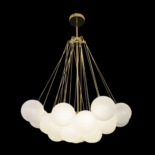 Люстра подвесная Dream 10129/600 Gold LOFT IT белая на 6 ламп, основание золотое в стиле арт-деко шар фото 2