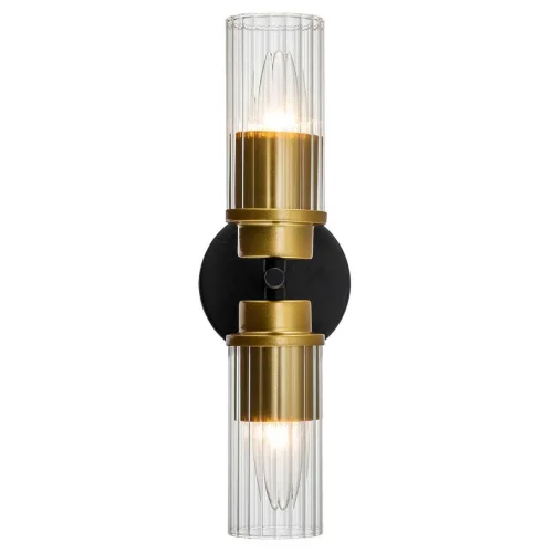 Бра Reverse 2100/2A Escada прозрачный на 2 лампы, основание золотое в стиле современный  фото 4