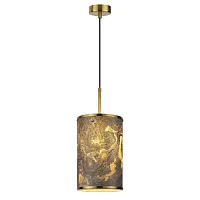 Светильник подвесной Bergi 5064/1A Odeon Light серый 1 лампа, основание античное бронза в стиле современный 