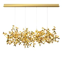 Люстра подвесная Spark 10101/4 Gold LOFT IT золотая на 12 ламп, основание золотое в стиле арт-деко флористика современный ветви