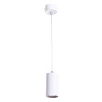 Светильник подвесной Canopus A1516SP-1WH Arte Lamp белый 1 лампа, основание белое в стиле современный трубочки