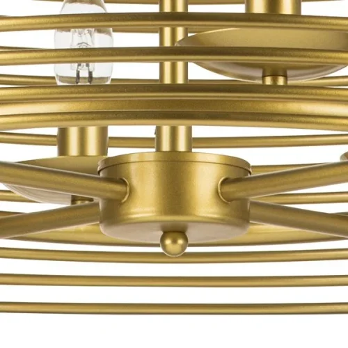 Люстра подвесная Zeta 728063 Lightstar золотая на 6 ламп, основание золотое в стиле современный арт-деко  фото 4