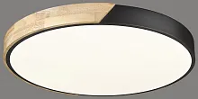 Светильник потолочный LED с пультом 445-647-01 Velante белый 1 лампа, основание коричневое чёрное в стиле современный кантри с пультом