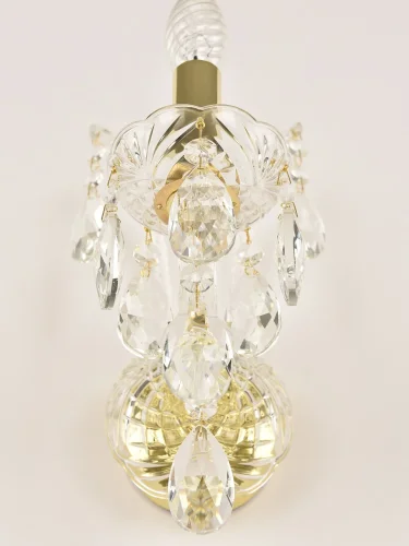 Бра 105B/1/141 G Bohemia Ivele Crystal без плафона на 1 лампа, основание золотое прозрачное в стиле классический sp фото 4
