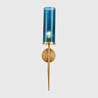 Настенный светильник DELPHY WALL H80 Синий 151402-26 ImperiumLoft синий 1 лампа, основание золотое в стиле современный лофт 
