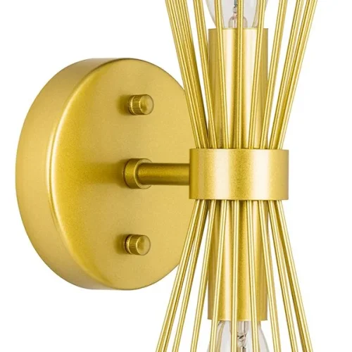 Бра Zeta 728623 Lightstar золотой на 2 лампы, основание золотое в стиле арт-деко современный  фото 2