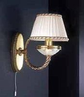 Бра A 4760/1  Reccagni Angelo белый 1 лампа, основание золотое в стиле классика 