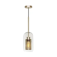 Светильник подвесной LOFT2567-D LOFT IT никель прозрачный 1 лампа, основание никель в стиле современный лофт 