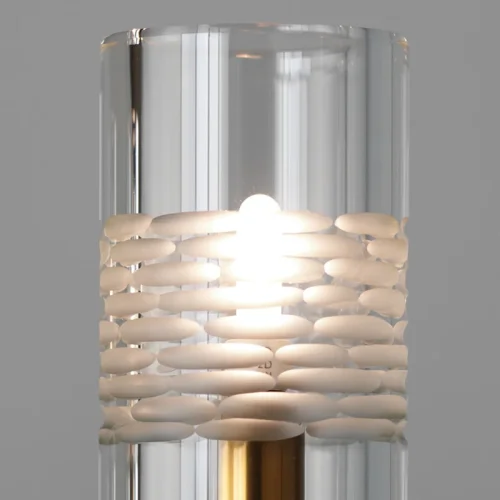 Настенный светильник (Бра) Chamont 2 164356-60 ImperiumLoft прозрачный на 2 лампы, основание латунь в стиле современный  фото 4