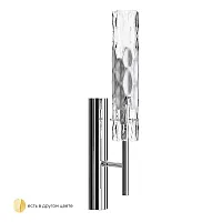 Бра PRIMAVERA AP1 CHROME Crystal Lux прозрачный 1 лампа, основание хром в стиле современный 