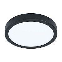 Светильник накладной LED Fueva 5 99223 Eglo чёрный белый 1 лампа, основание чёрное в стиле современный круглый