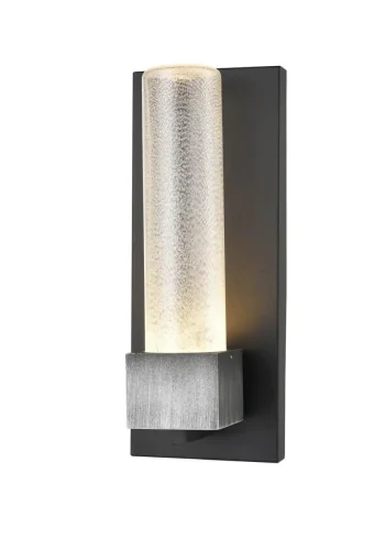 Бра LED Monopoli VL5115W11 Vele Luce прозрачный на 1 лампа, основание чёрное в стиле современный  фото 2