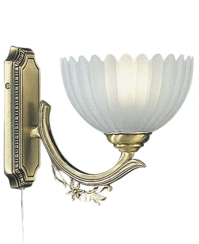 Бра с выключателем A 2825/1  Reccagni Angelo белый на 1 лампа, основание античное бронза в стиле классический  фото 2