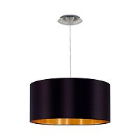 Светильник подвесной MASERLO 31599 Eglo золотой 1 лампа, основание серое никель в стиле современный 