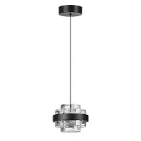 Светильник подвесной LED Klot 5031/6L Odeon Light прозрачный 1 лампа, основание чёрное в стиле современный встраиваемый