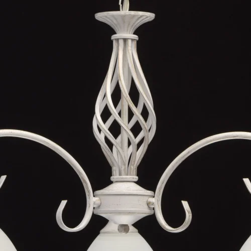 Люстра подвесная Ариадна 450018103 DeMarkt белая на 3 лампы, основание патина белое в стиле классический  фото 9