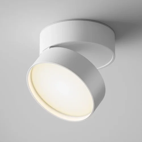 Светильник накладной LED Onda C024CL-L18W Maytoni белый 1 лампа, основание белое в стиле современный круглый