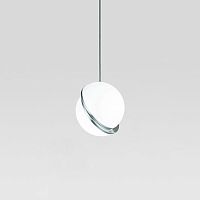 Светильник подвесной Venture V2011-1P Moderli белый 1 лампа, основание хром в стиле современный шар
