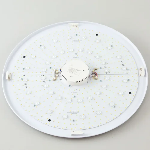 Люстра потолочная LED Старлайт Смарт CL703A105G Citilux белая на 1 лампа, основание венге в стиле современный яндекс алиса сири маруся голосовое управление фото 11