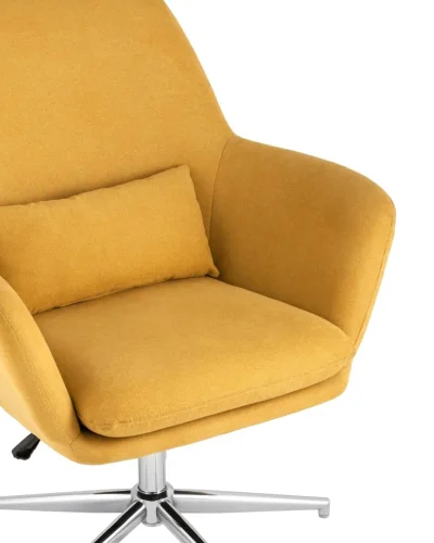 Кресло Рон регулируемое, охра УТ000001760 Stool Group, жёлтый/ткань, ножки/металл/серебристый, размеры - ****850*760мм фото 2