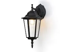 Настенный светильник ST2018 Ambrella light уличный IP54 чёрный 1 лампа, плафон прозрачный в стиле хай-тек современный E27