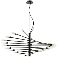 Люстра подвесная Ragno 733247 Lightstar белая на 24 лампы, основание чёрное в стиле современный Люстра подвесная Ragno 733247 Lightstar белая на 24 лампы, основание чёрное в стиле современный