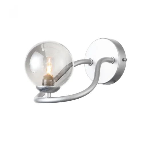 Бра Legatezza SL1502.101.01 ST-Luce серый прозрачный на 1 лампа, основание хром в стиле современный 