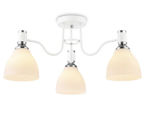 Светильник потолочный TR303302 Ambrella light белый 3 лампы, основание белое в стиле современный классический 
