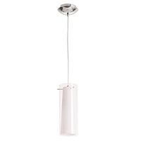 Светильник подвесной Aries A8983SP-1CC Arte Lamp белый 1 лампа, основание хром в стиле современный 