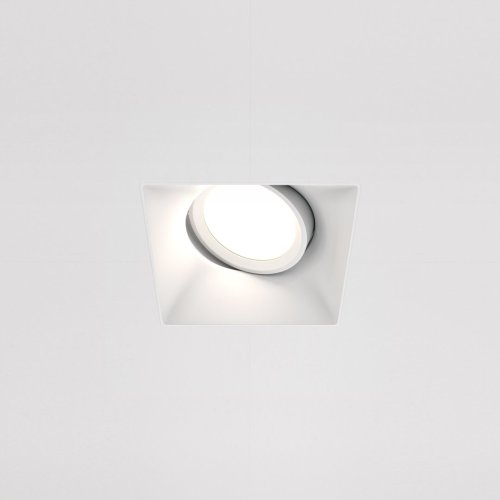 Светильник точечный Dot DL042-01-SQ-W Maytoni белый 1 лампа, основание белое в стиле современный для затирки фото 4