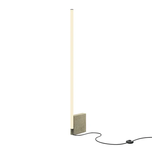 Торшер LED Solid MOD277FL-L24GR3K Maytoni  белый 1 лампа, основание серое в стиле минимализм хай-тек современный
