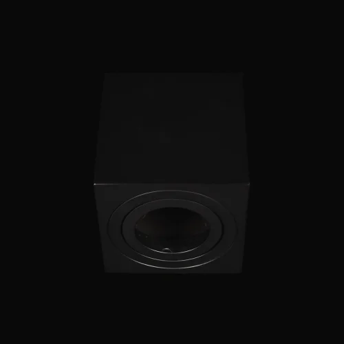 Светильник накладной Unit 10340/A Black LOFT IT чёрный 1 лампа, основание чёрное в стиле современный хай-тек квадратный фото 2