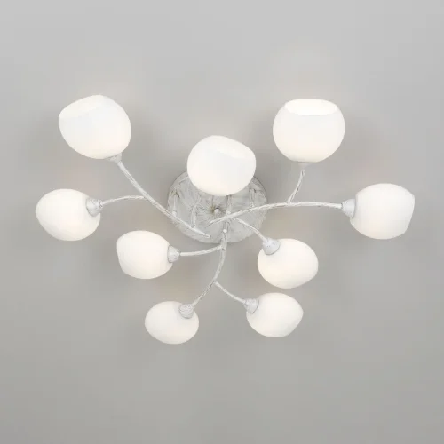Люстра потолочная Флорида CL148190 Citilux белая на 9 ламп, основание белое в стиле современный  фото 2