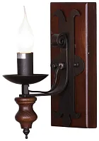 Бра  586-721-01 Velante без плафона 1 лампа, основание чёрное коричневое в стиле кантри 