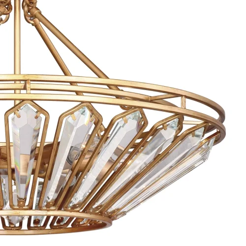 Люстра подвесная Royalty 2021-6P Favourite прозрачная на 6 ламп, основание золотое в стиле классический  фото 5