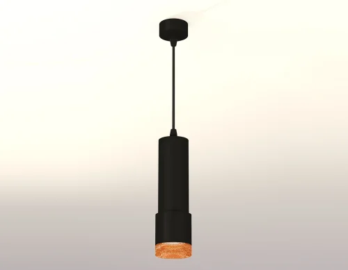 Светильник подвесной XP7402005 Ambrella light коричневый чёрный 1 лампа, основание чёрное в стиле хай-тек современный трубочки фото 2