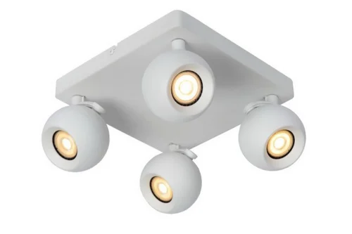 Спот с 4 лампами Favori 09932/04/31 Lucide белый GU10 в стиле современный 