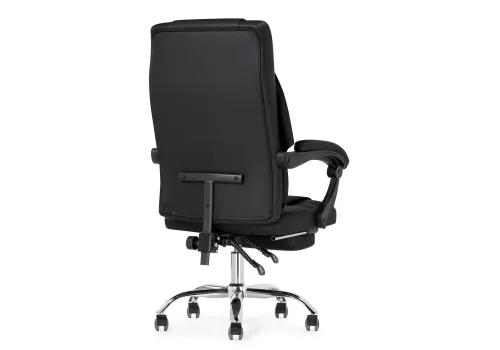 Компьютерное кресло Born black 15345 Woodville, чёрный/экокожа, ножки/металл/хром, размеры - *1120***610* фото 6