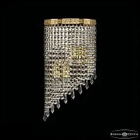 Бра 83401BL/20IV-43 G Drops Bohemia Ivele Crystal прозрачный 4 лампы, основание золотое в стиле классика модерн r