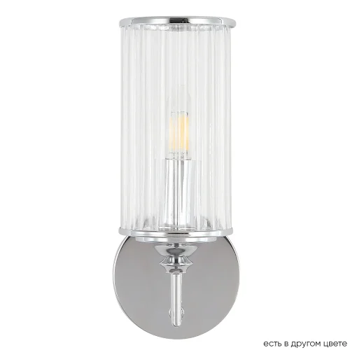 Бра GLORIA AP1 CHROME Crystal Lux прозрачный на 1 лампа, основание хром в стиле классический 