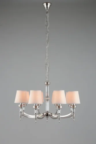 Люстра подвесная Maranza OML-87203-08 Omnilux бежевая на 8 ламп, основание серебряное в стиле классический  фото 9