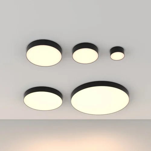 Светильник потолочный LED Zon C032CL-90W3K-RD-B Maytoni белый 1 лампа, основание чёрное в стиле современный  фото 5